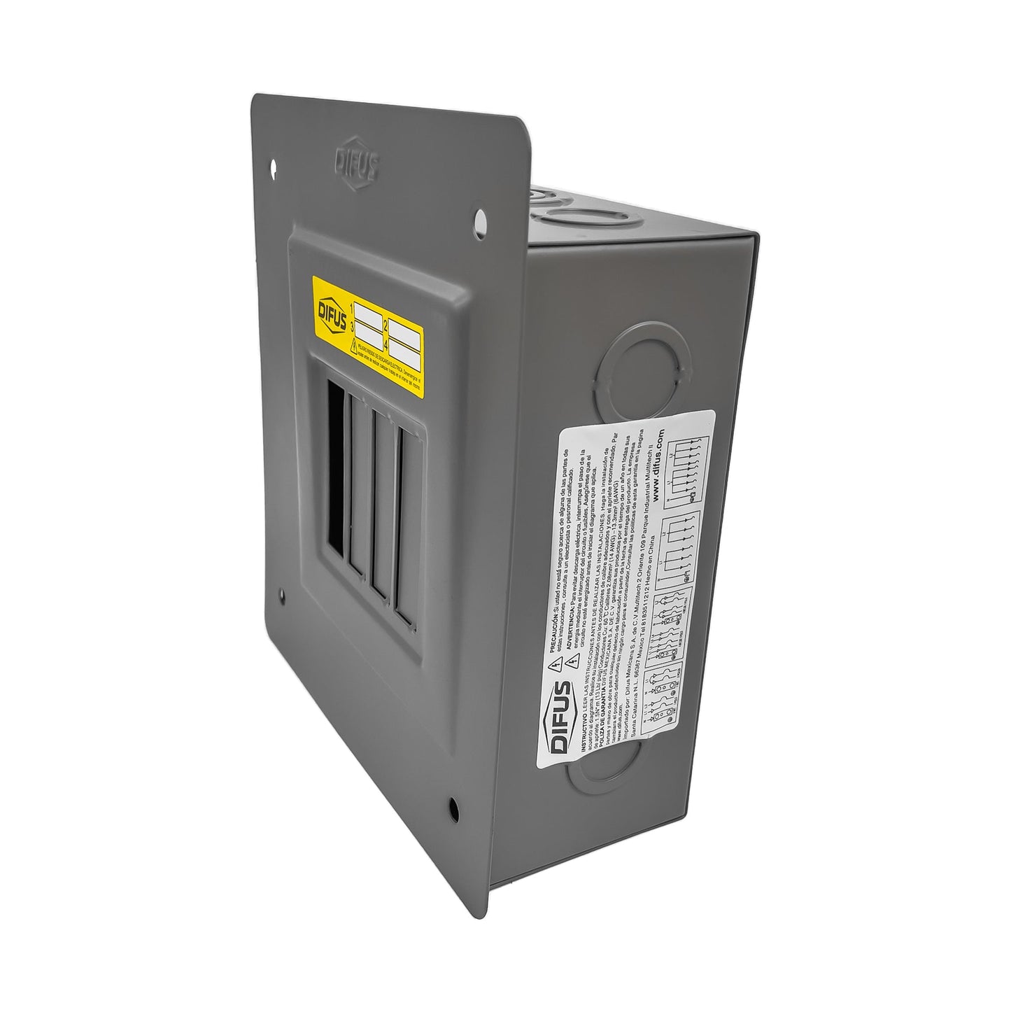 Centro de Carga 4 Polos Sobreponer