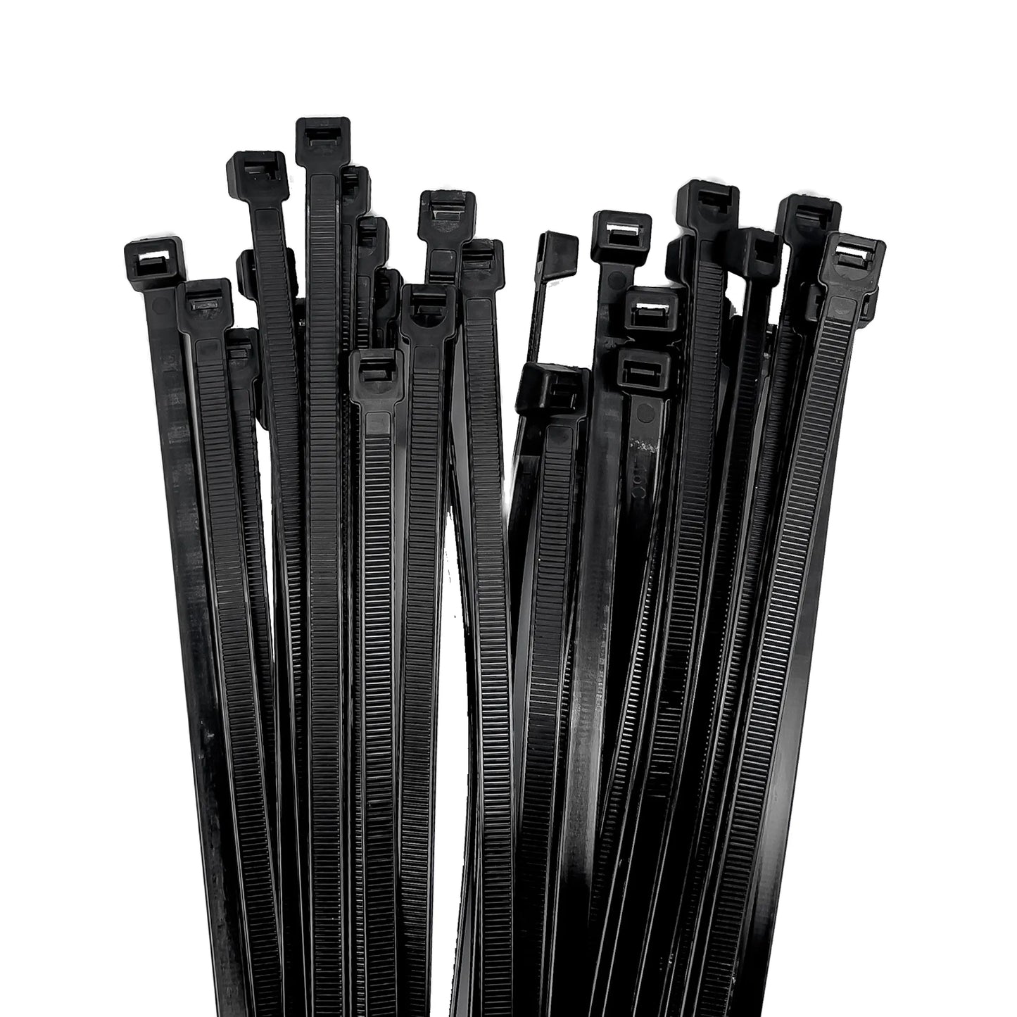 Bolsa de 100 Cinchos de Nylon. 12√ì 120LB Negro