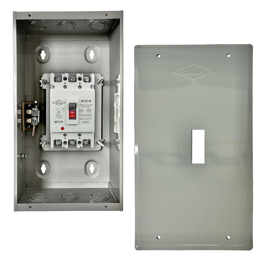 Gabinete con Interruptor Automático 3 Polos 250 A.