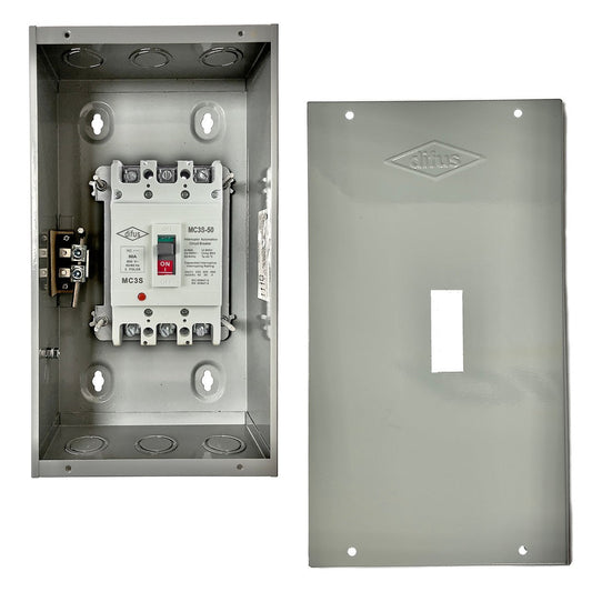 Gabinete con Interruptor Automático 3 Polos 40 A. a Sobreponer