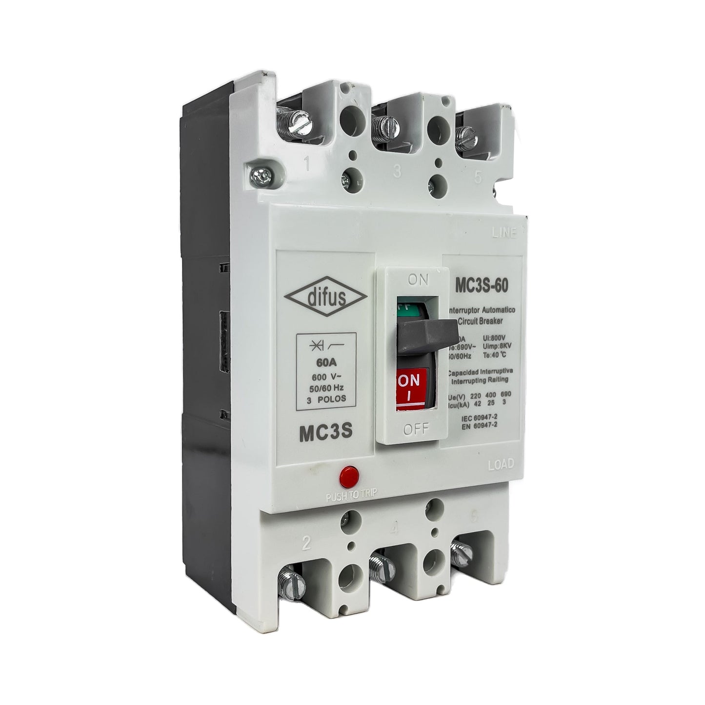 Interruptor Automático 63 A. 3 Polo