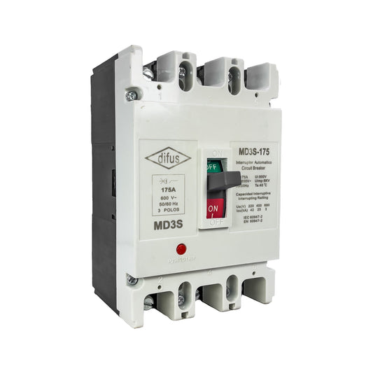 Gabinete con Interruptor Automático 3 Polos 150 A.