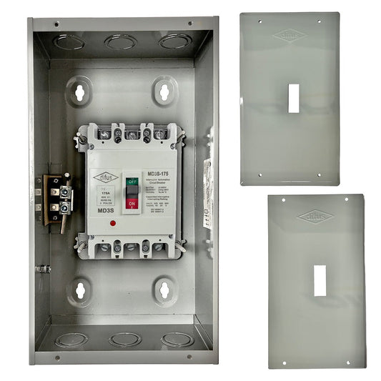 Gabinete con Interruptor Automático 3 Polos 150 A. de Empotrar o a Sobreponer