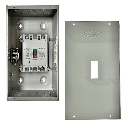 Gabinete con Interruptor Automático 3 Polos 150 A. a Sobreponer