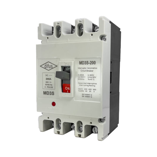 Gabinete con Interruptor Automático 3 Polos 175 A.