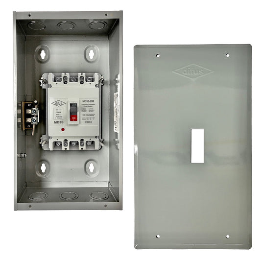 Gabinete con Interruptor Automático 3 Polos 175 A. de Empotrar