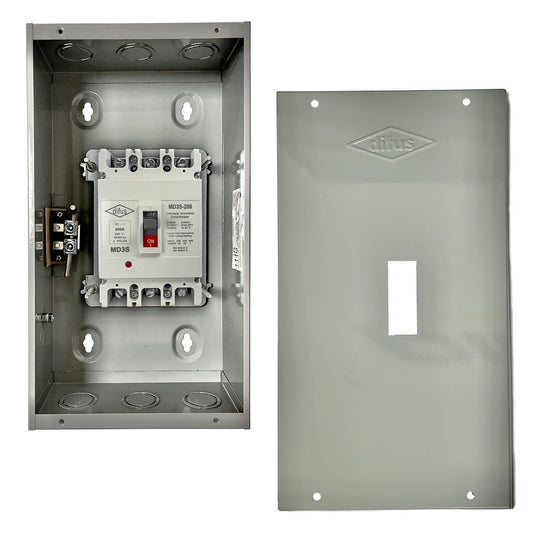 Gabinete con Interruptor Automático 3 Polos 175 A. a Sobreponer